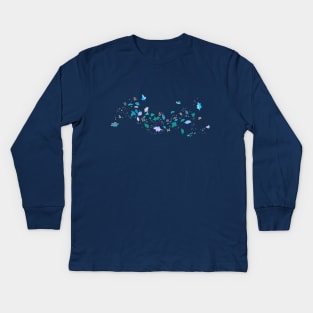 Colours of the Wind leaves Kids Long Sleeve T-Shirt